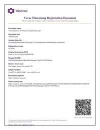 Sample Verae Timestamp Registration receipt